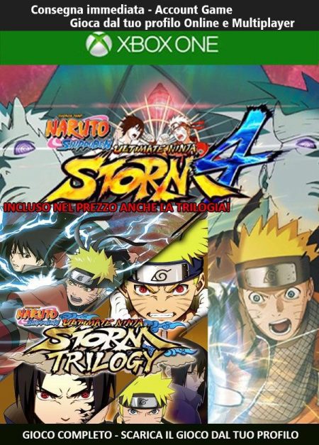 NARUTO SHIPPUDEN: Ultimate Ninja STORM TRILOGY + 4 Road to Boruto | Account Xbox One | Series X/S [NO CODICE] DigitalGameSharing LTD