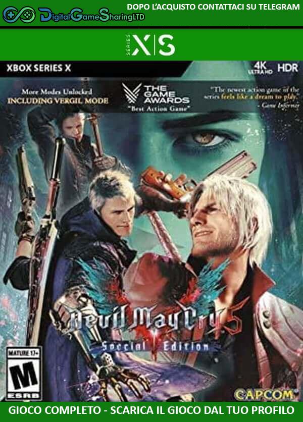 Devil May Cry 5 Special Edition XBOX SERIES Account [NO CODICE] DigitalGameSharing LTD